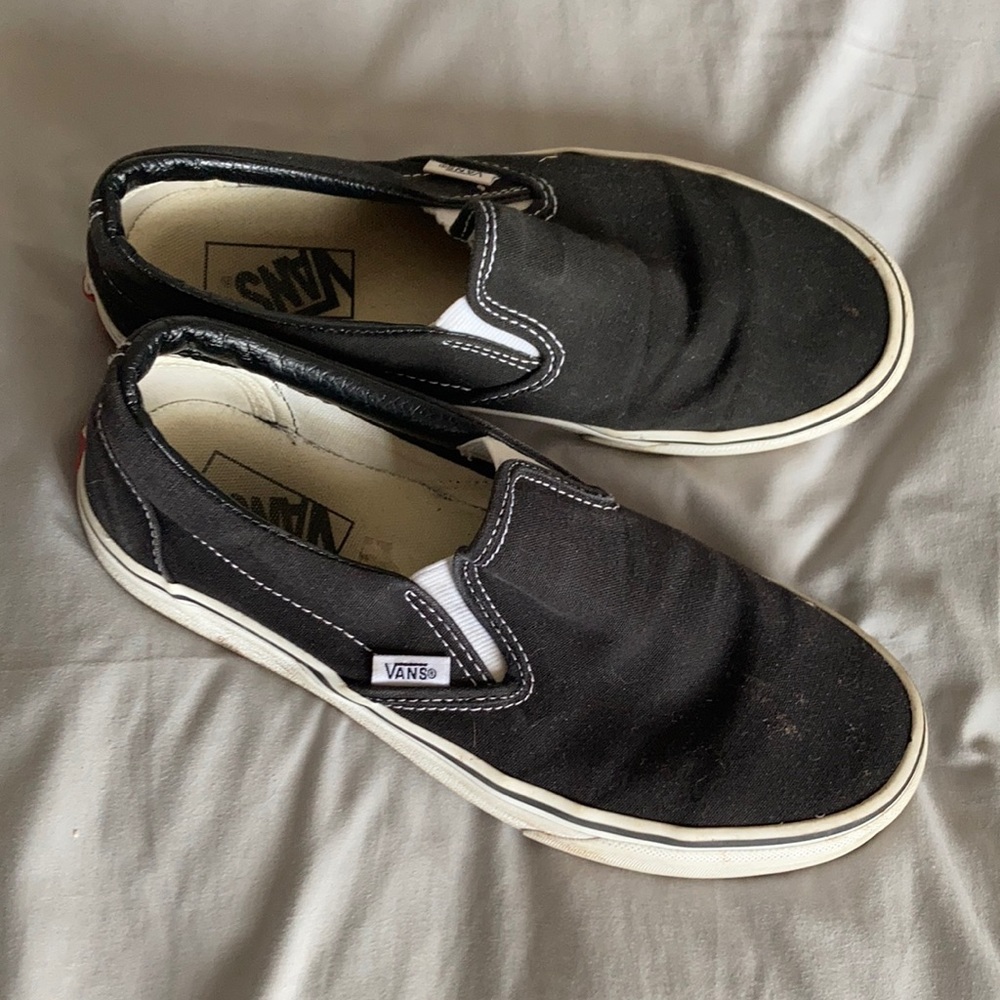 Black Slip On Vans